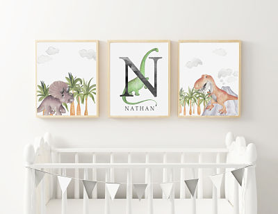 Dino Friends BRONTI Initial (set of 3) Digital Files